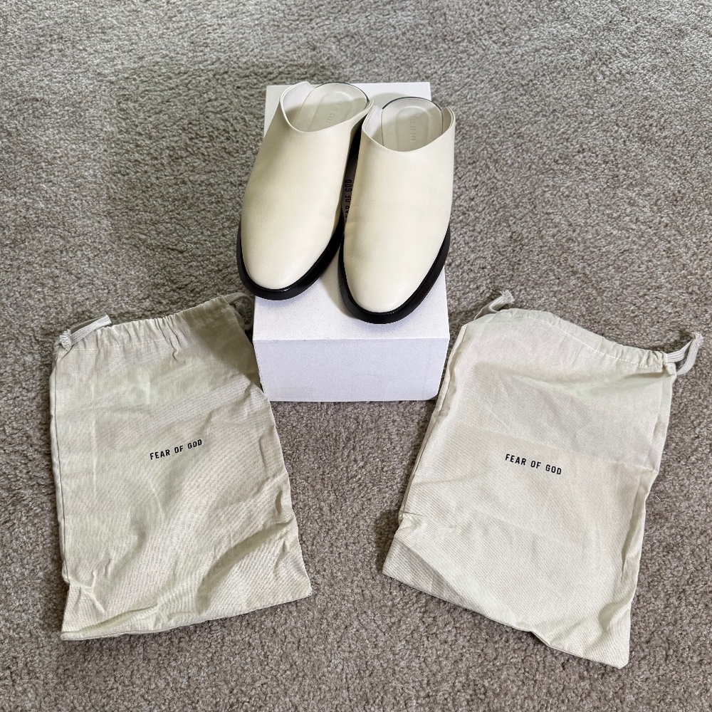 Fear of God 8th Collection Backless Mules (Off White)